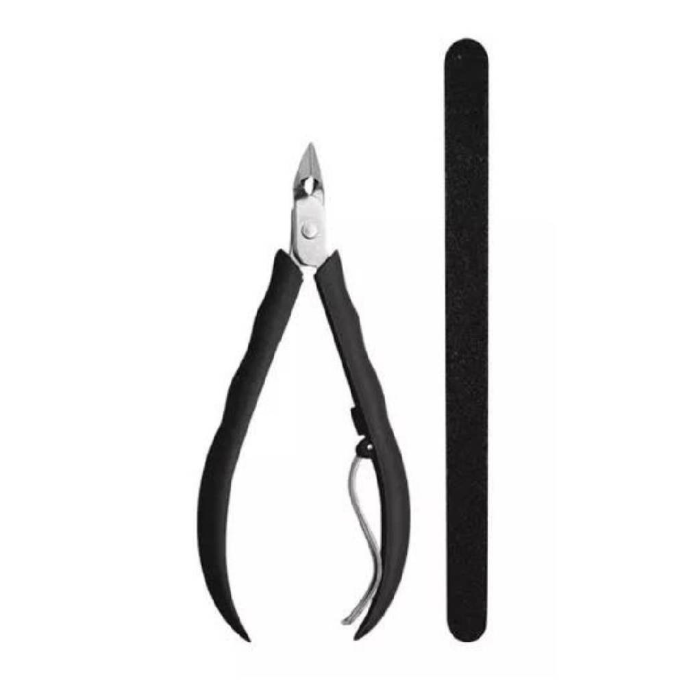 MUNDIAL Kit Manicure Negro 2 Piezas