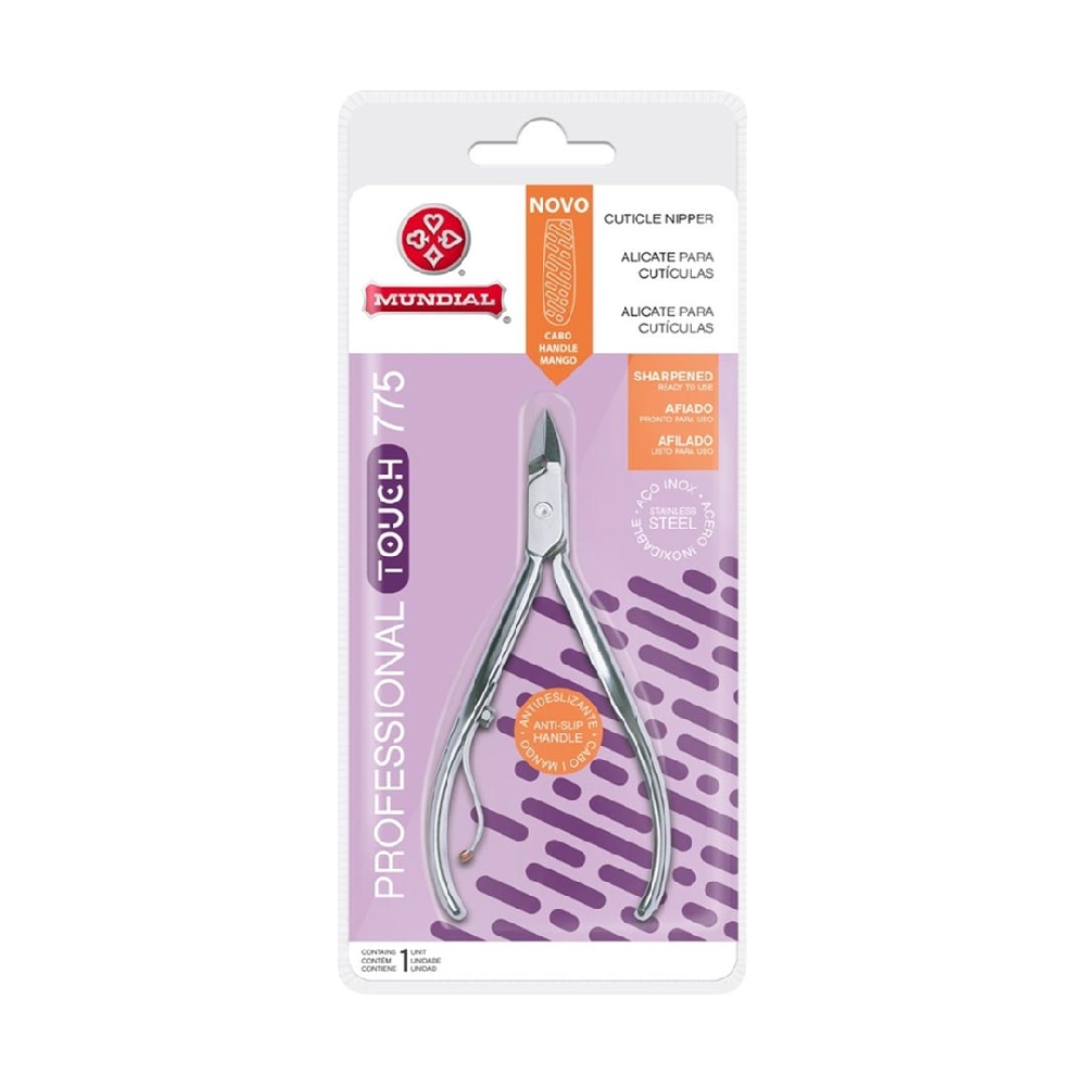 MUNDIAL Alicate de Cutícula Soft Touch-inoxidable-new