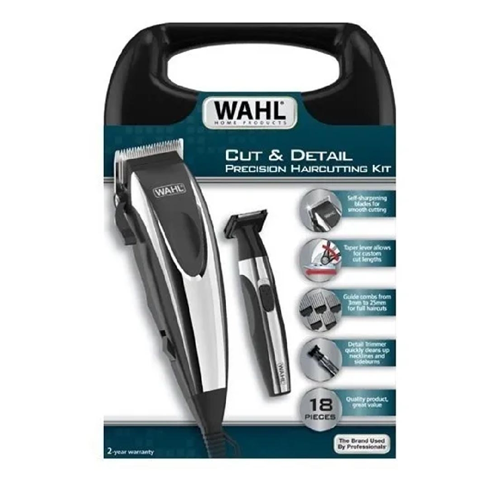 WAHL Cut & Detail Máquina y Patillera x 18 Piezas