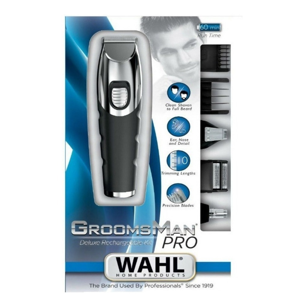 WAHL Groomsman Pro Recargable 4 Cabezales