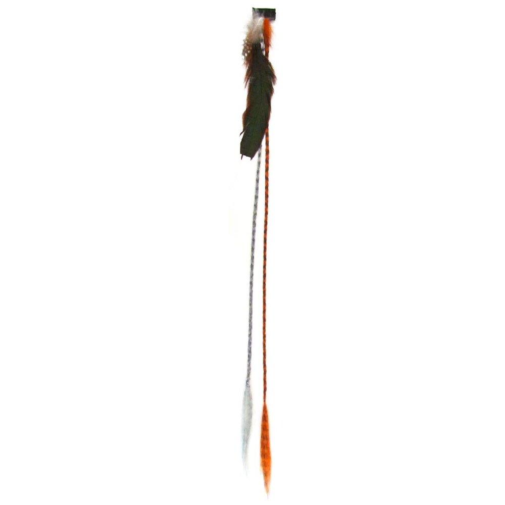 Extension con Plumas y 2 Trenzas (N°4-5-6-7-8-9)