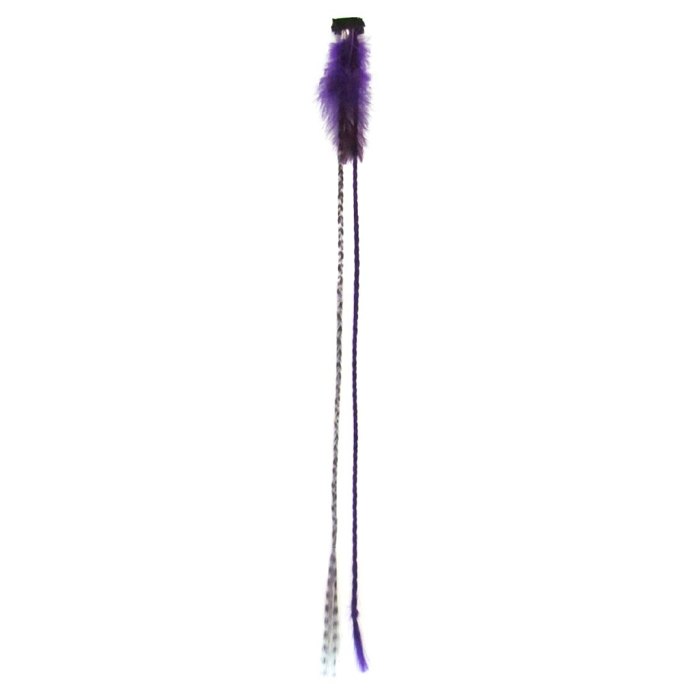 Extension con Plumas y 2 Trenzas (N°4-5-6-7-8-9)