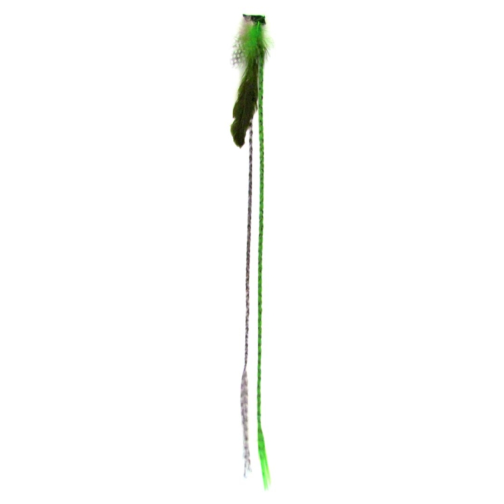 Extension con Plumas y 2 Trenzas (N°4-5-6-7-8-9)