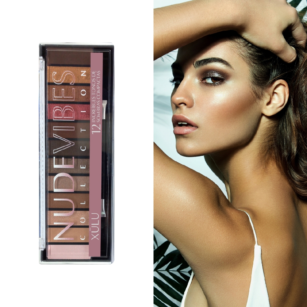 Paleta de Sombras 12 Tonos Nude Vibes