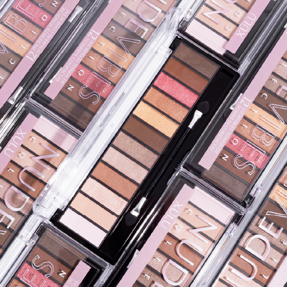 Paleta de Sombras 12 Tonos Nude Vibes