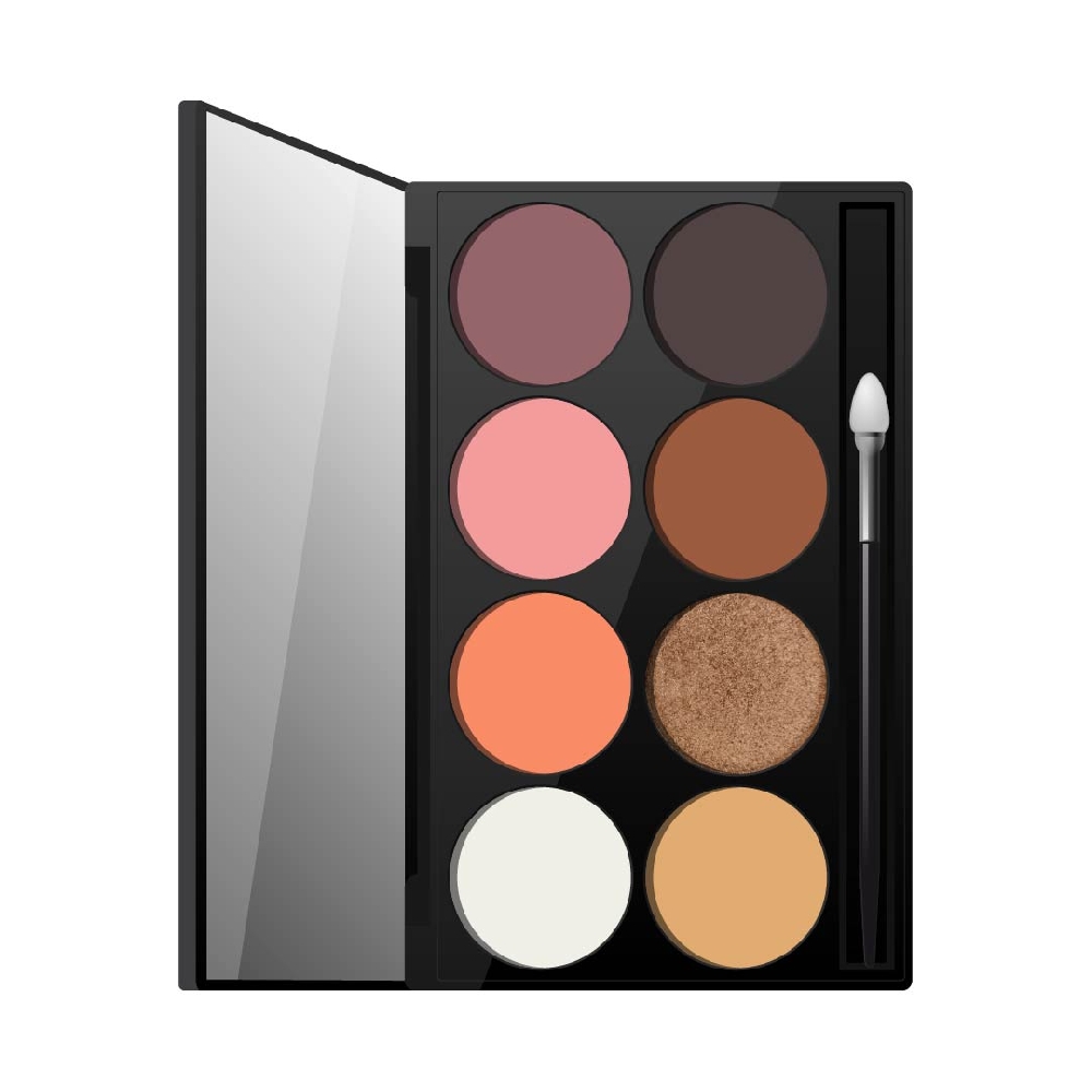 Paleta de Sombras 8 Tonos con Espejo