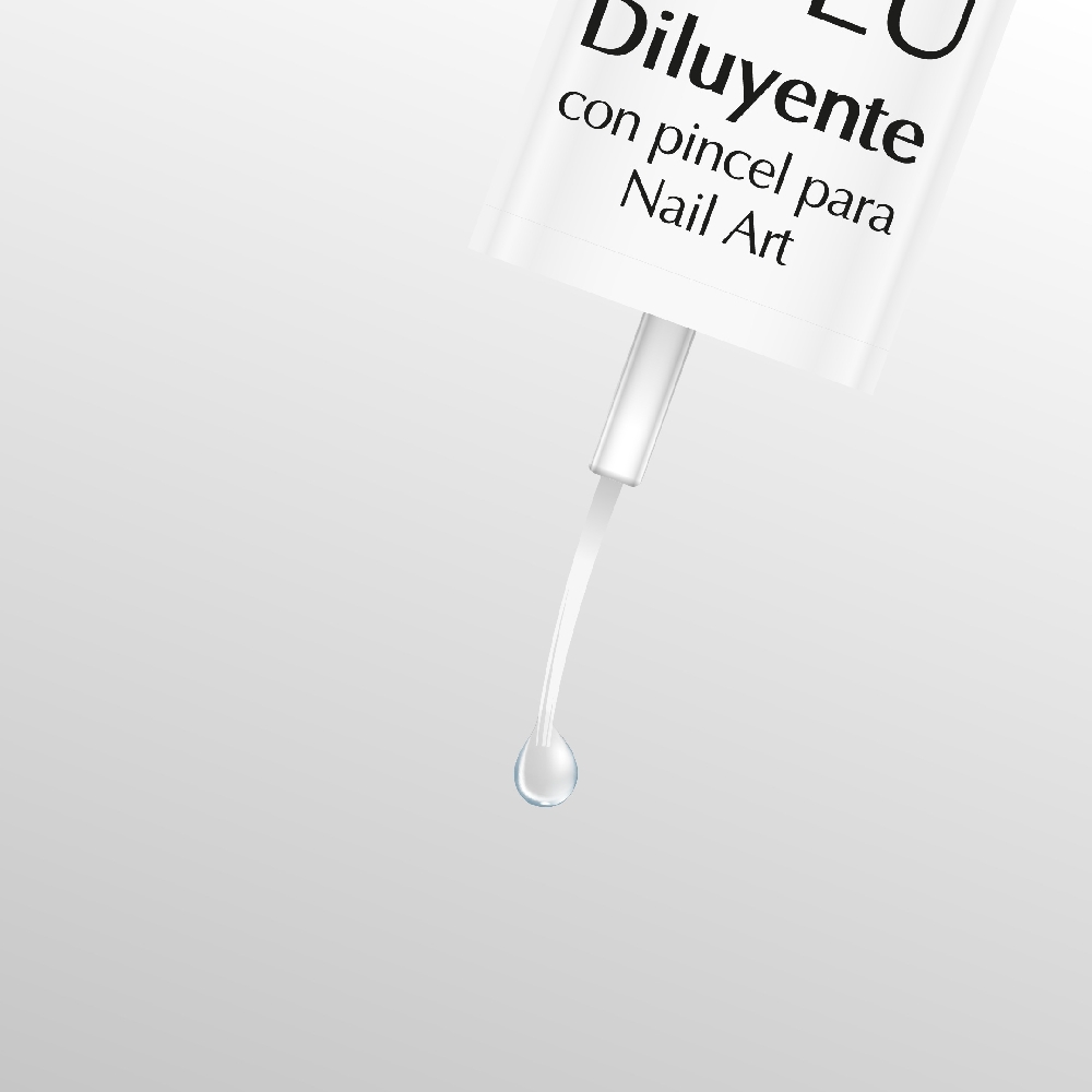 Diluyente con Pincel para Nail Art x 6ml