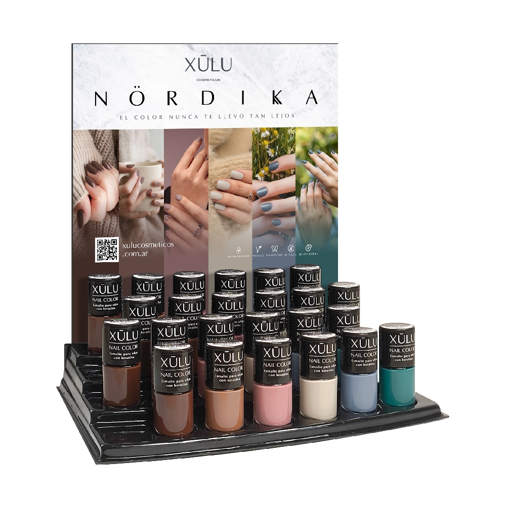 Exhibidor de Esmaltes Nail Color | Colección Nordika x 48 u