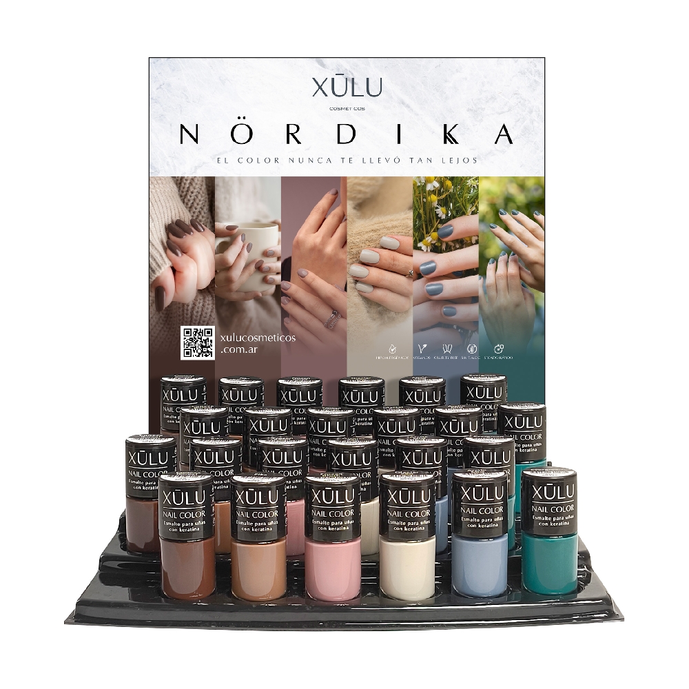 Exhibidor de Esmaltes Nail Color | Colección Nordika x 48 u