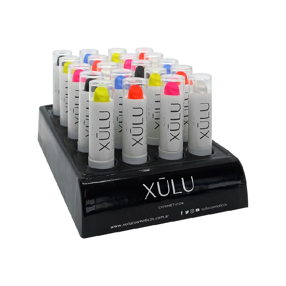 Exhibidor Bandeja Maquillaje Artístico Estuche Labial x 20 u