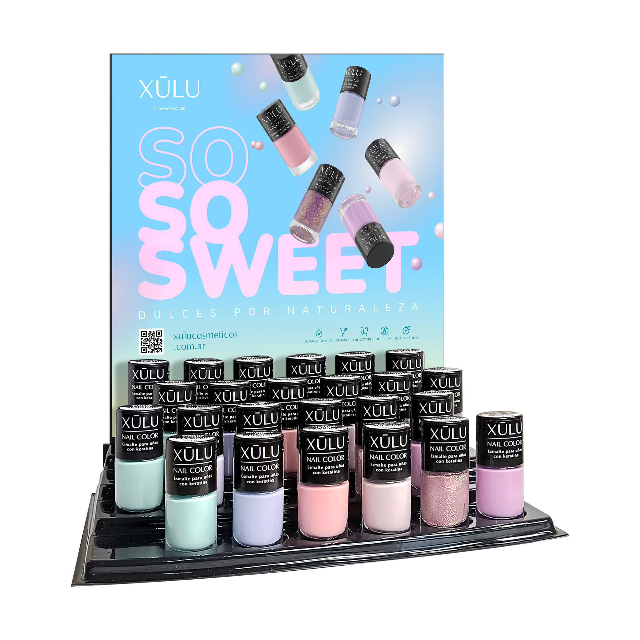 Exhibidor de Esmaltes Nail Color | Colección So So Sweet x 48 u