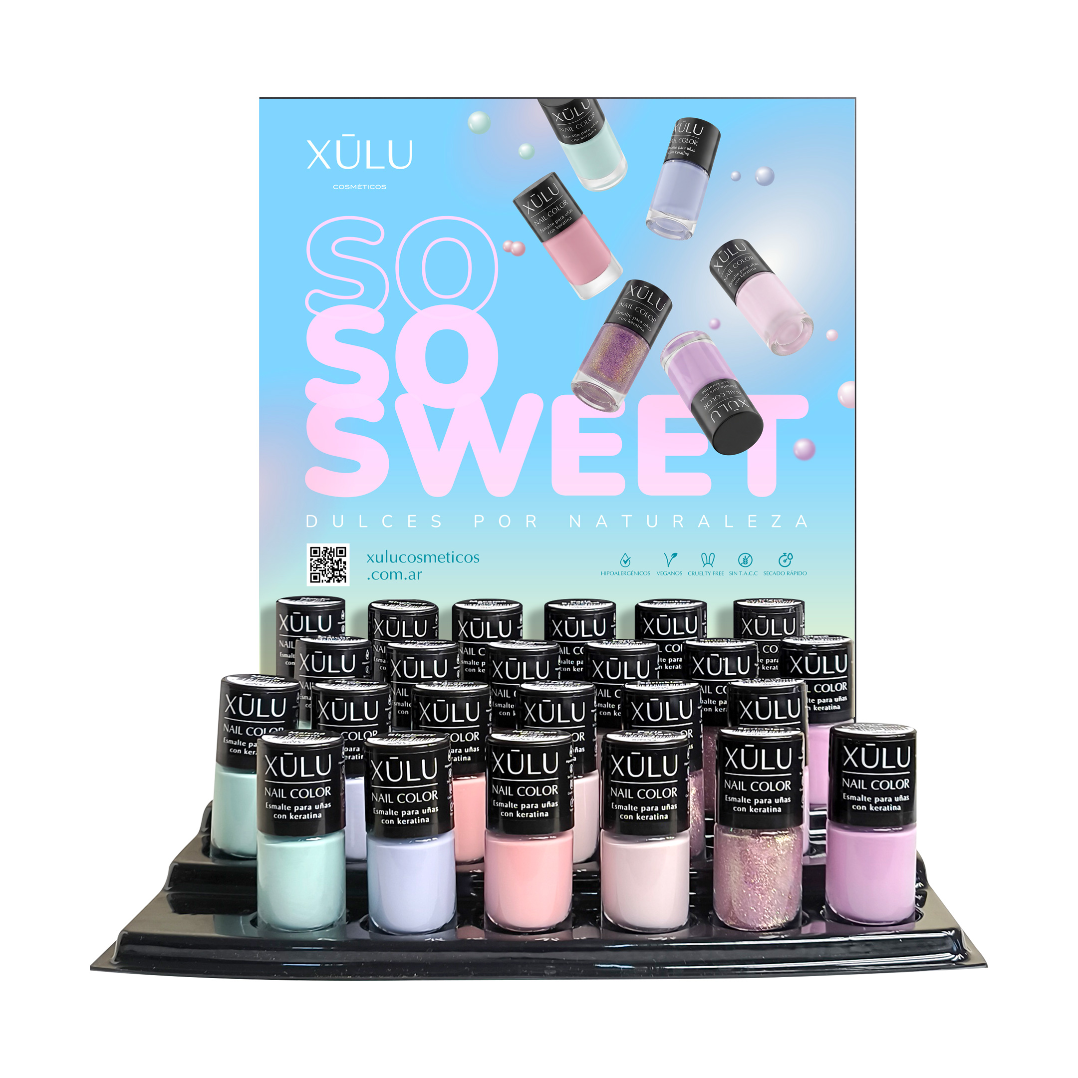 Exhibidor de Esmaltes Nail Color | Colección So So Sweet x 48 u