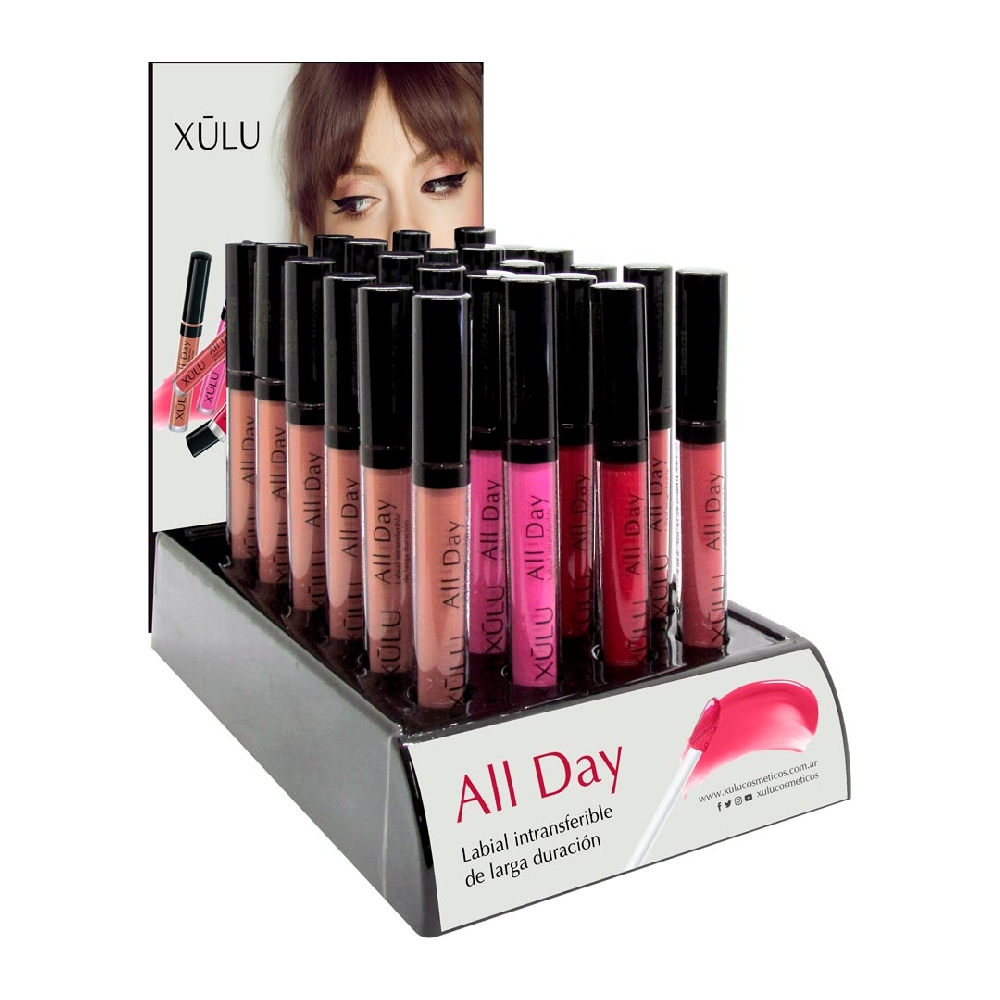 Exhibidor Labial All Day | Amor Eterno | x 20 u