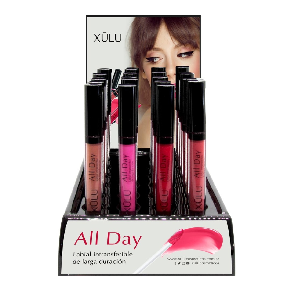 Exhibidor Labial All Day | Amor Eterno | x 20 u