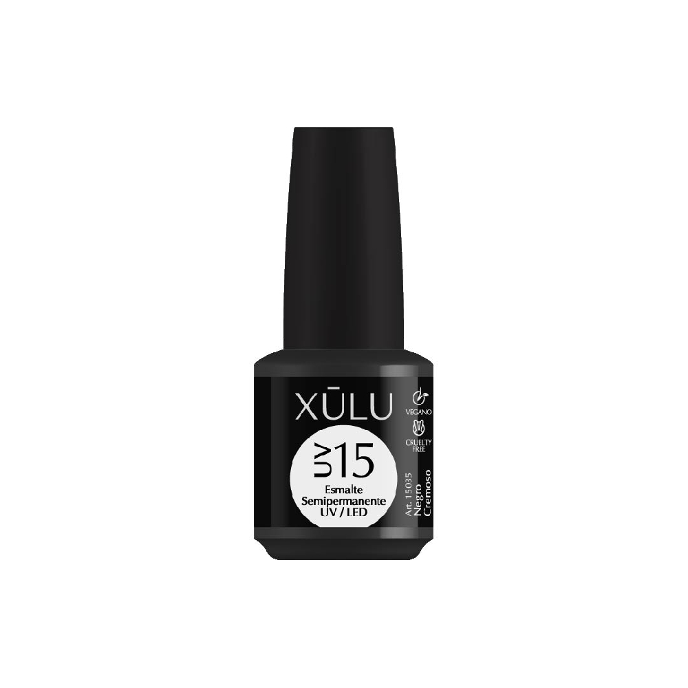 Esmalte Semipermanente UV/LED | 15035 | Negro Cremoso